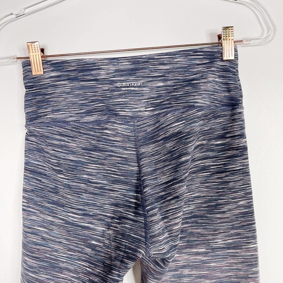 Calvin Klein Performance Spacedye Ombre High Waist Leggings Blue Evening Sand S - Picture 6 of 11